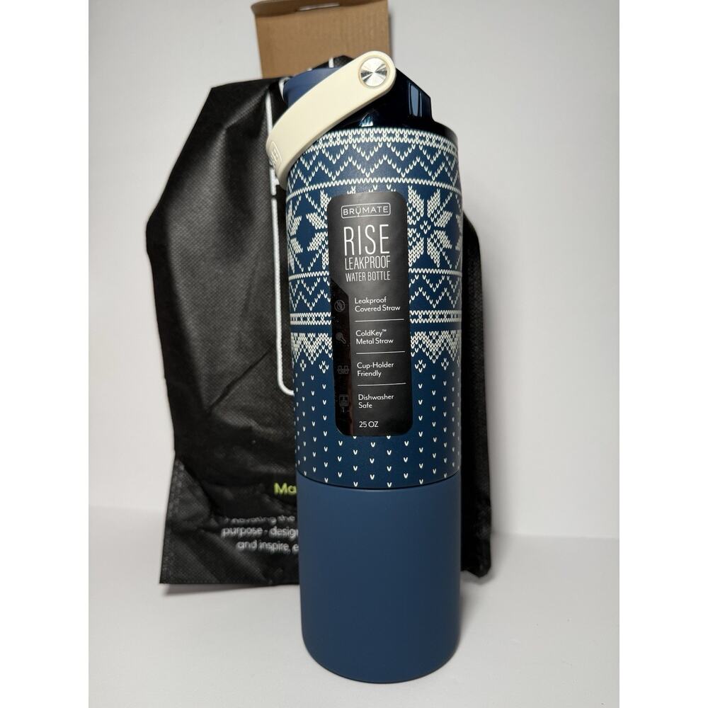 BruMate 2025 Holiday Exclusive ALPINE KNIT 25oz Rise Tumbler BNWT BNIB